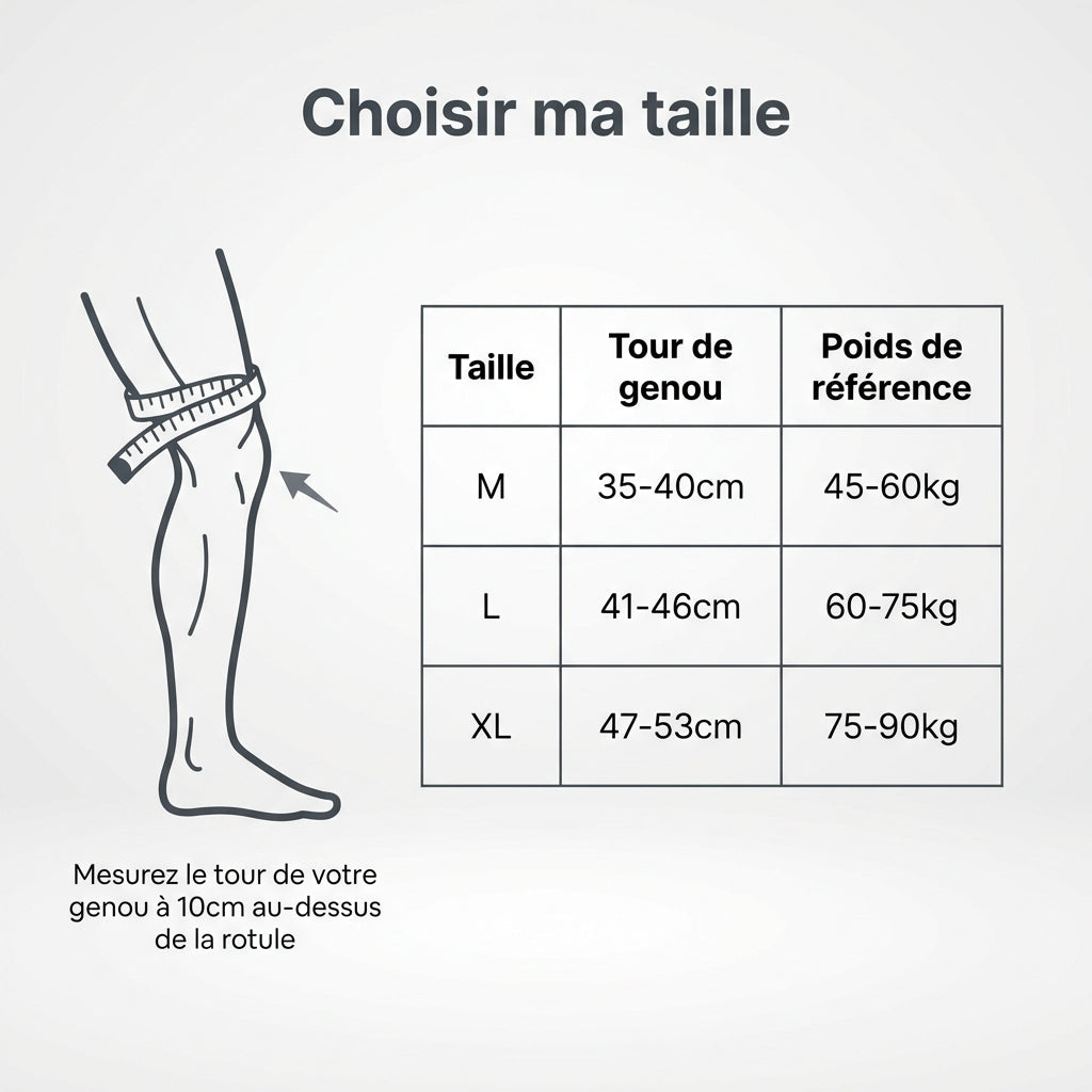 Genouillère pour artisans — protection toute la journée sans douleur ni sangle