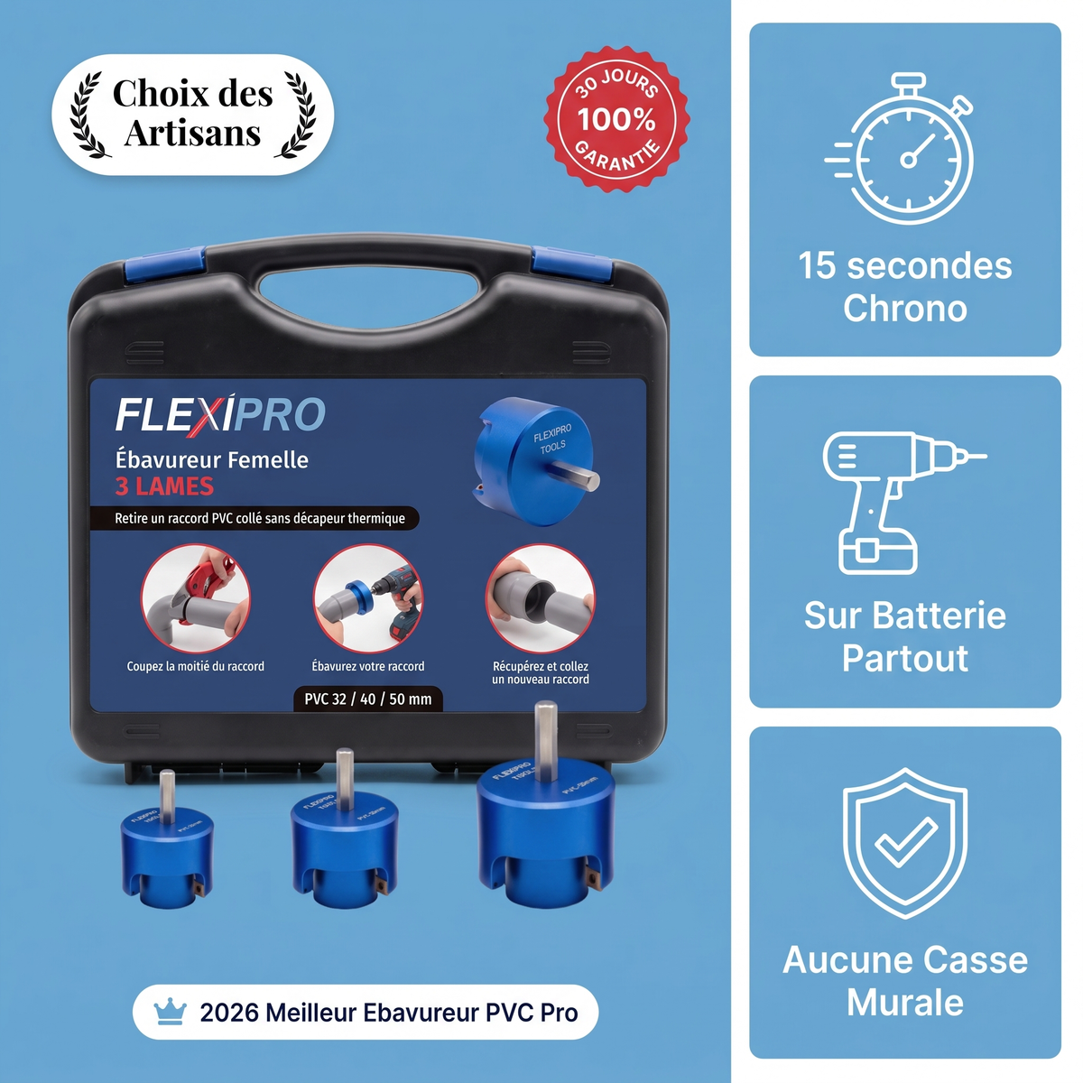 Ébavureur Femelle pvc