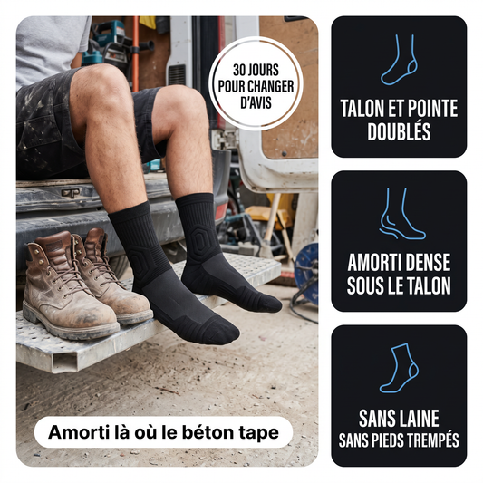Chaussettes de travail renforcées