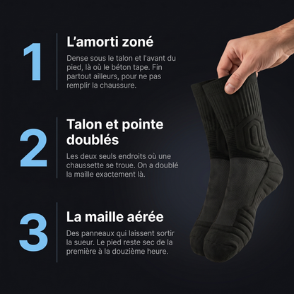 Chaussettes de travail renforcées